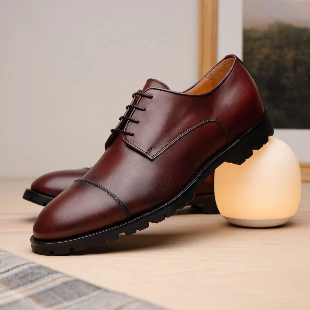 25-865-BRG JAMES Italian Calfskin Burgundy