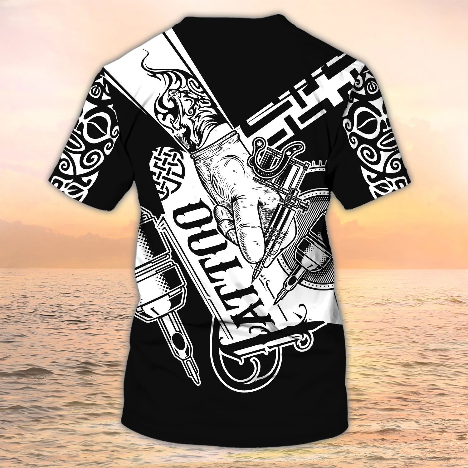 3D All Over Print Tattooist Tshirts, Tattoo Style T Shirts, Custom T Shirt Tattoo Uniform