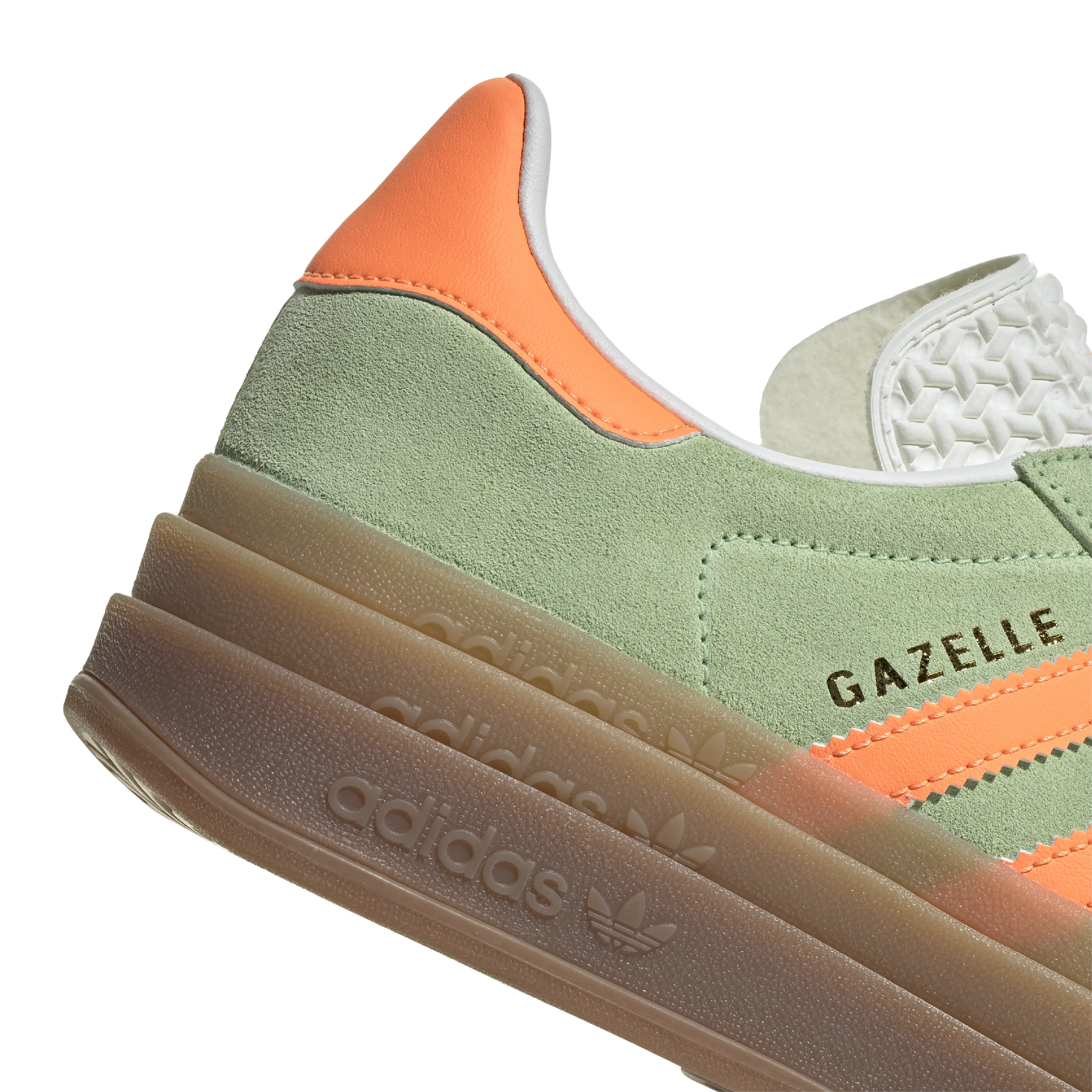 adidas Gazelle Bold Semi Green Spark / Screaming Orange / Core White