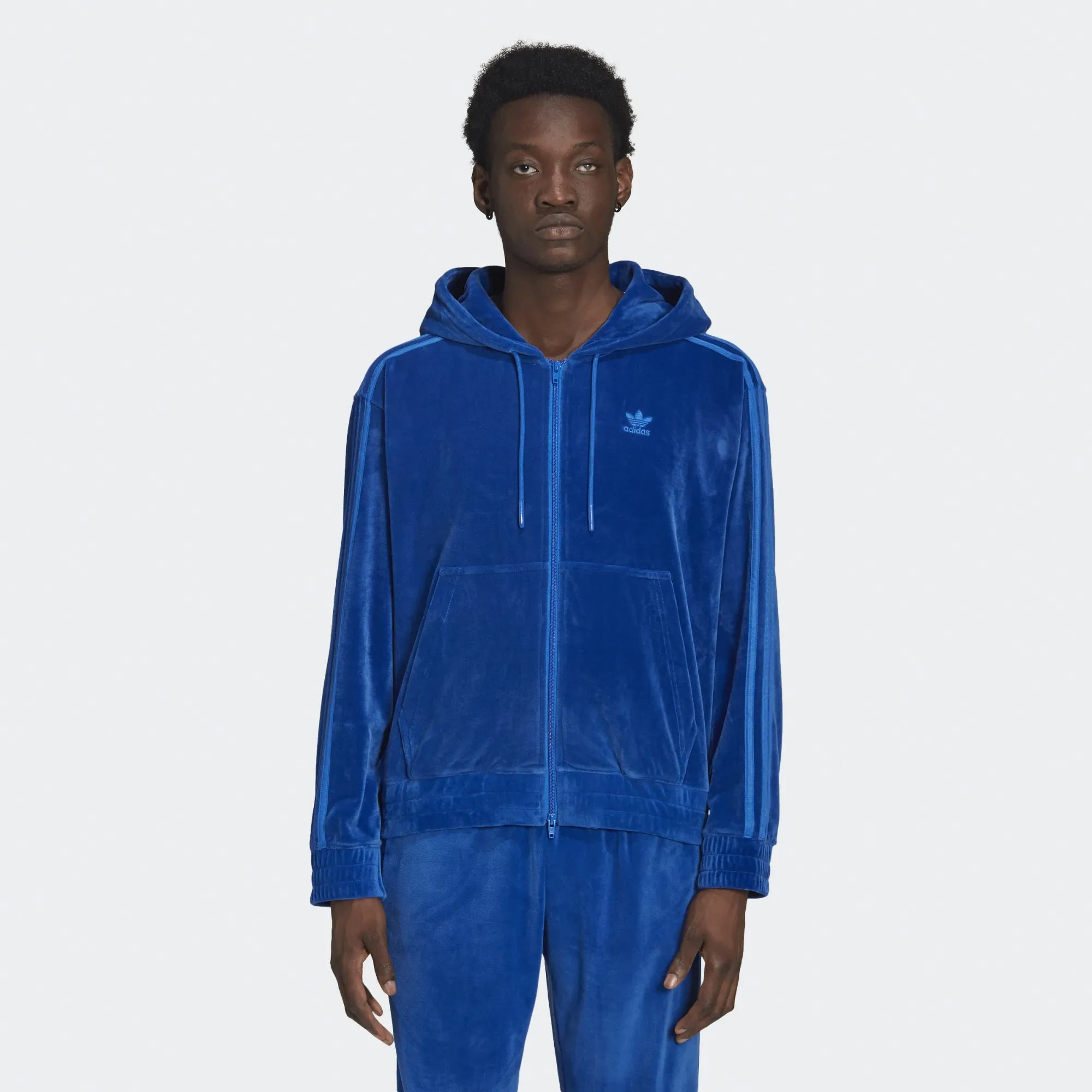 Adidas Mens JS FZ Hoodie 'Blue'