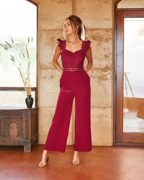 Anastasia Jumpsuit- Red