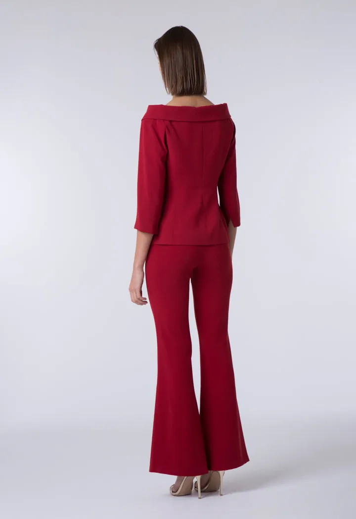 Bell Bottom Red Trouser