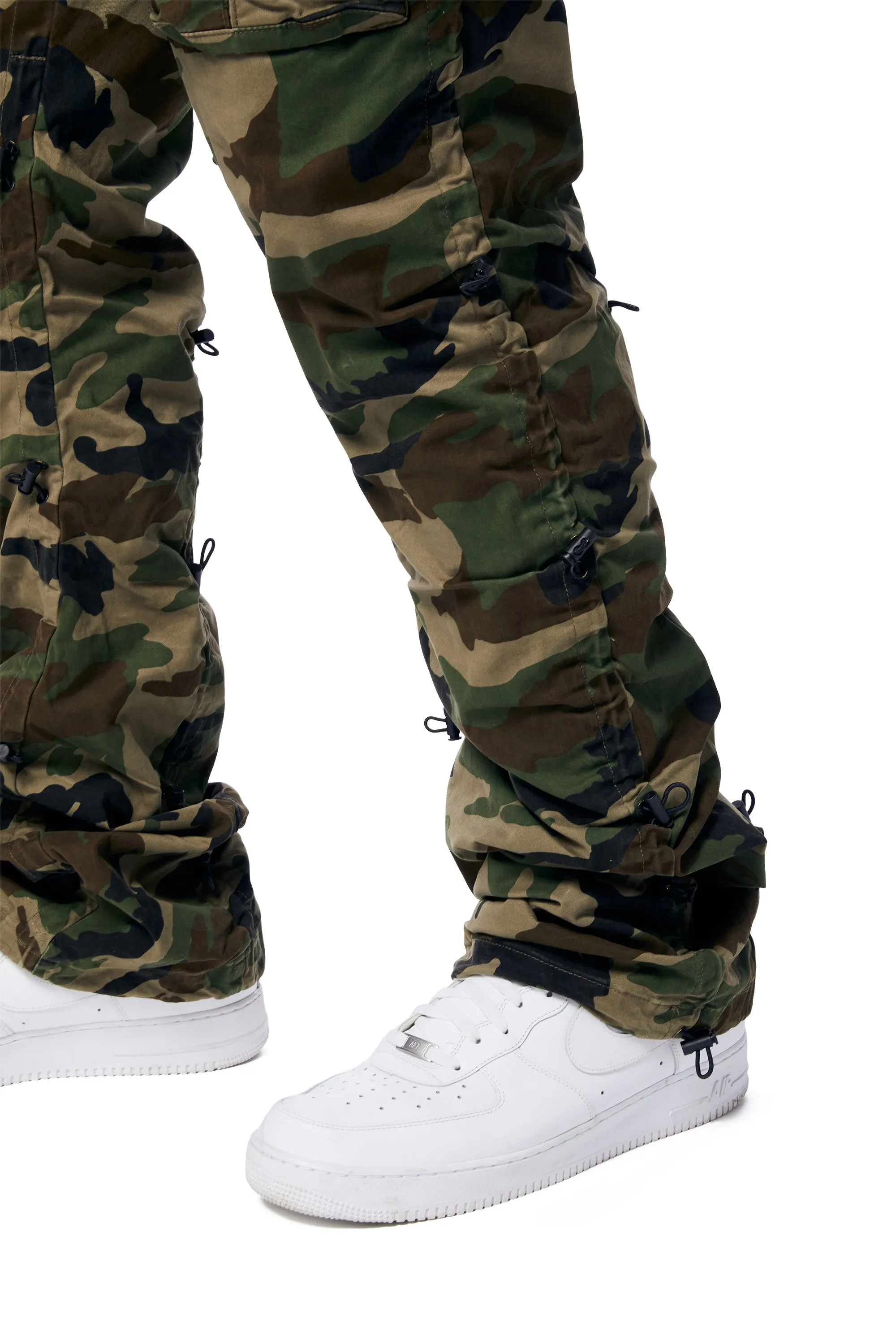 Big and Tall - Utility Bungee Twill Pants - Wood Camo