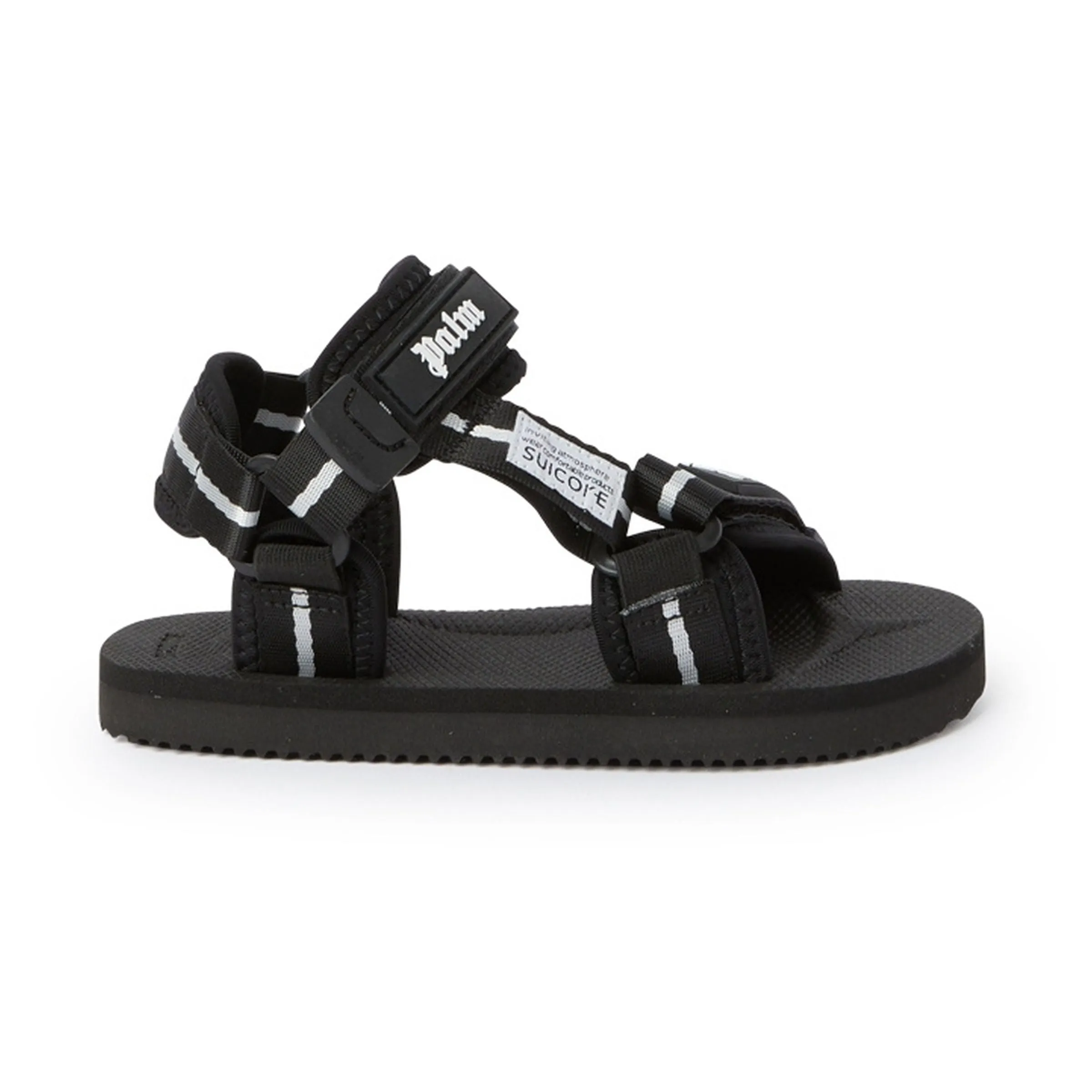 Black Logo Sandal