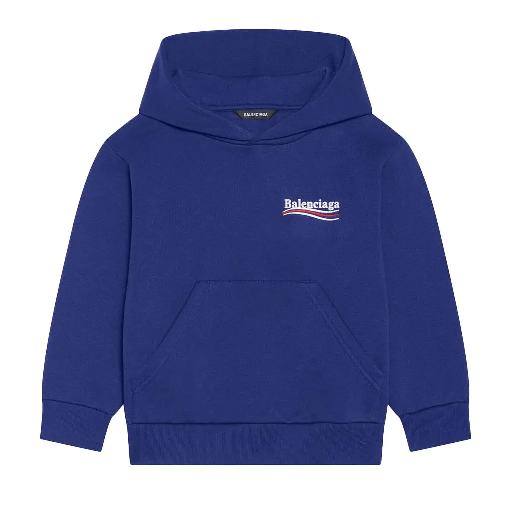 Blue Logo Hoodie