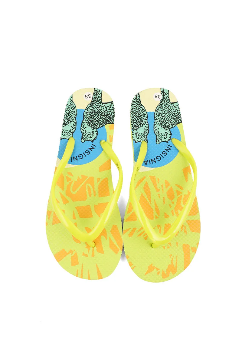 Casual Flip Flop I14121-Yellow