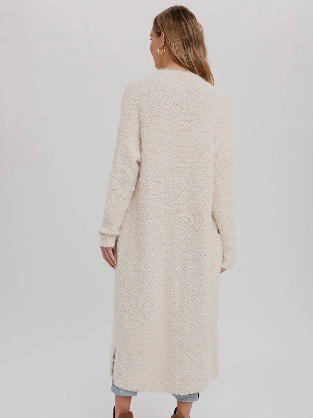 Cloud 9 Fuzzy Longline Cardigan