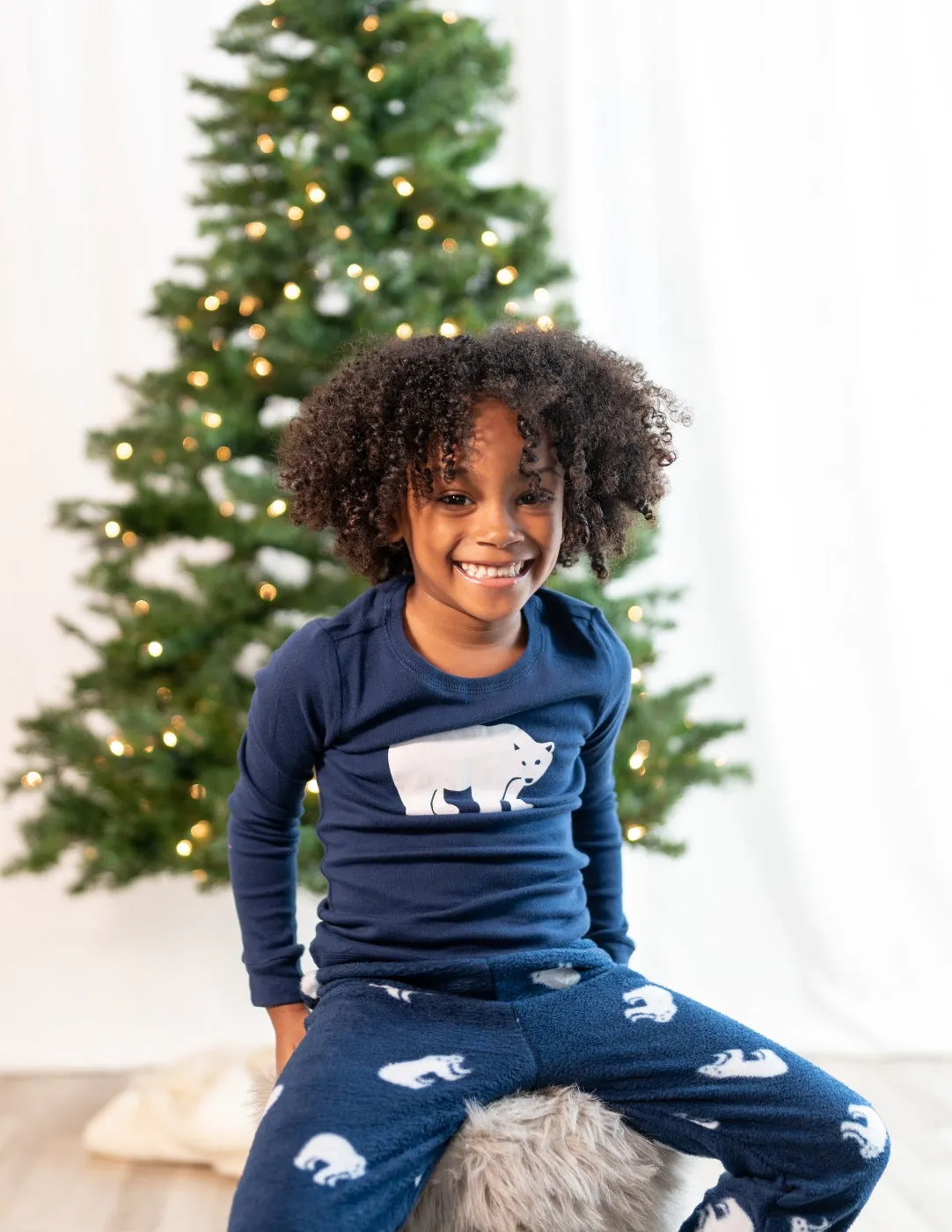 Cotton & Fleece Polar Bear Pajamas