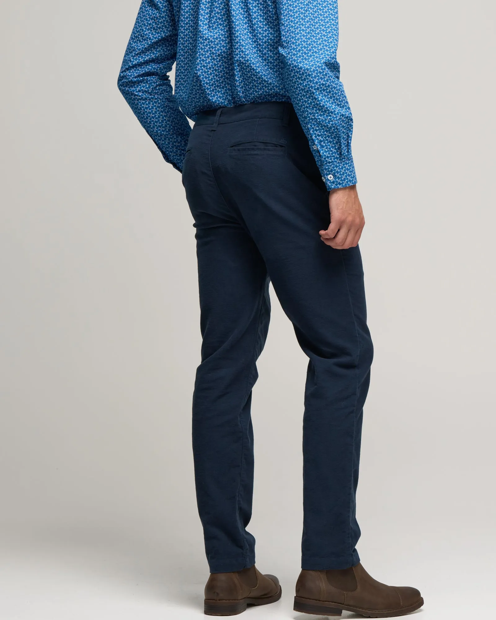 COTTON STRETCH MOLESKIN PANT