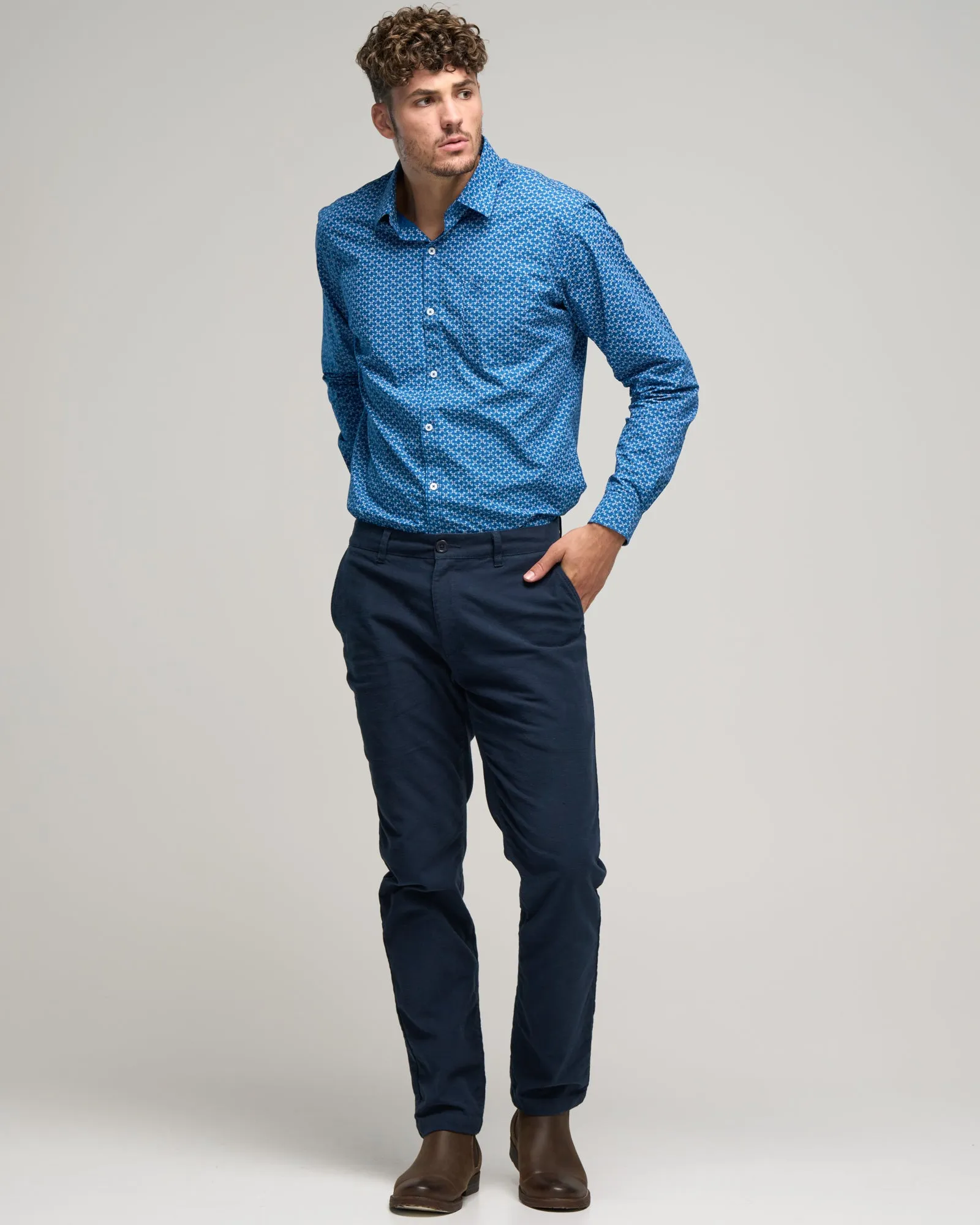 COTTON STRETCH MOLESKIN PANT