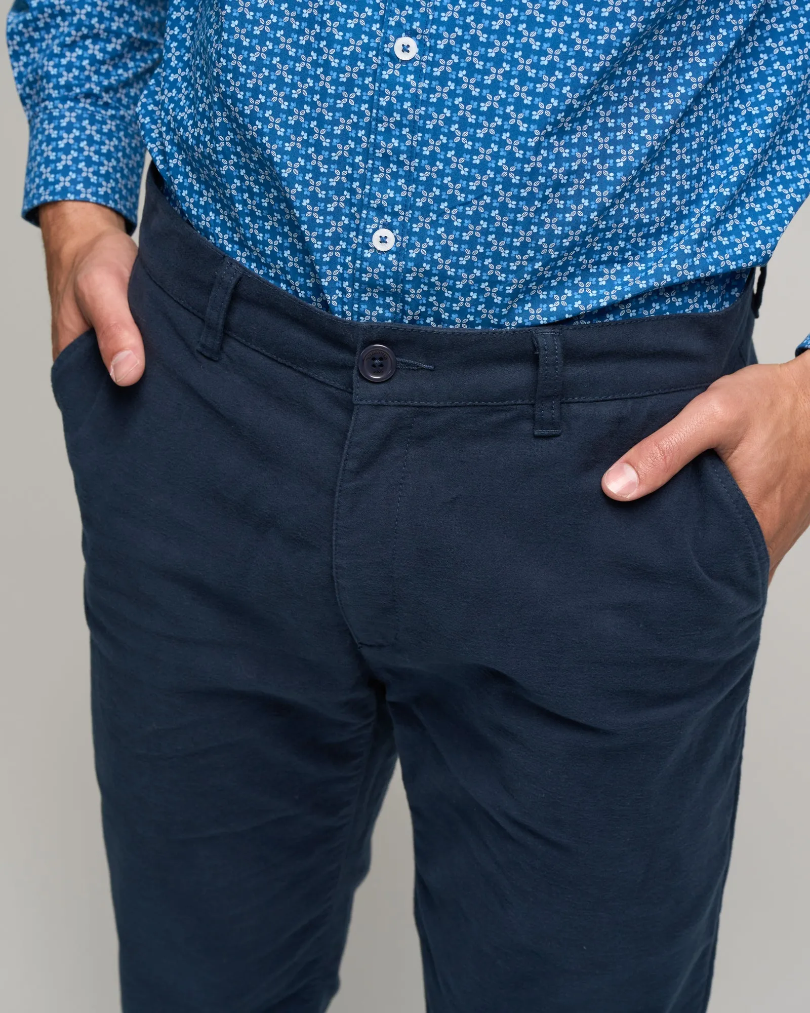 COTTON STRETCH MOLESKIN PANT