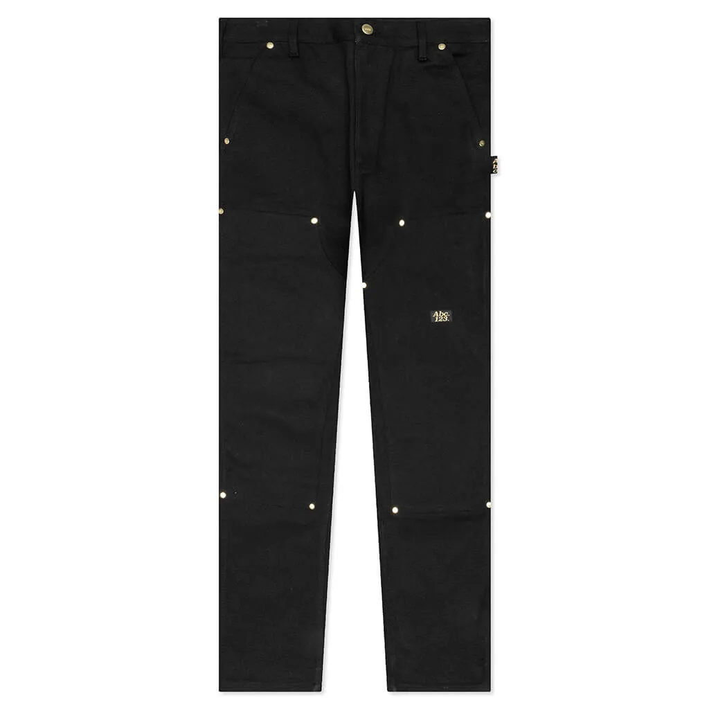 Double Knee Pant - Anthracite Black