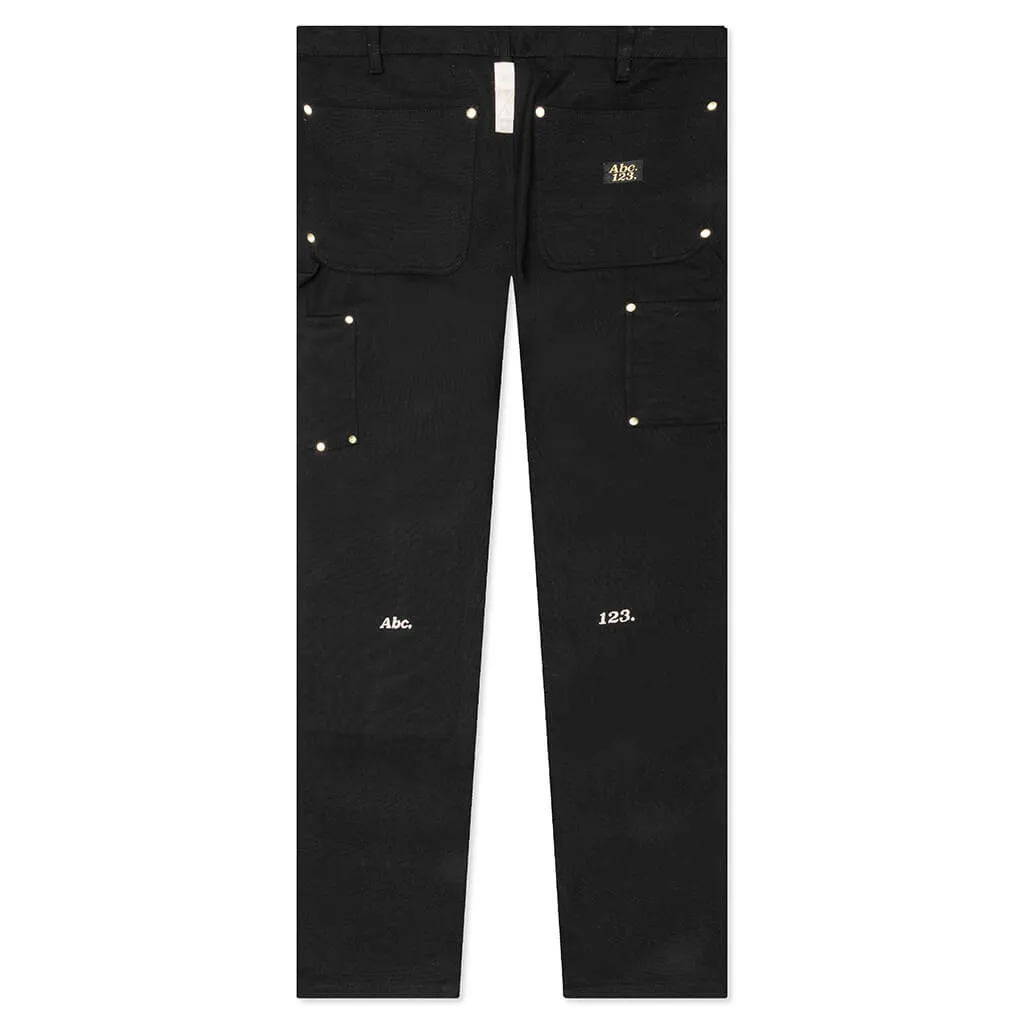 Double Knee Pant - Anthracite Black