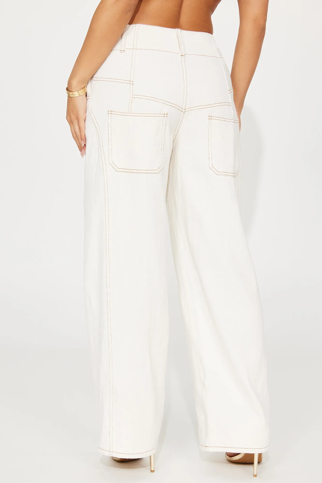 Double Take Carpenter Pant - Cream