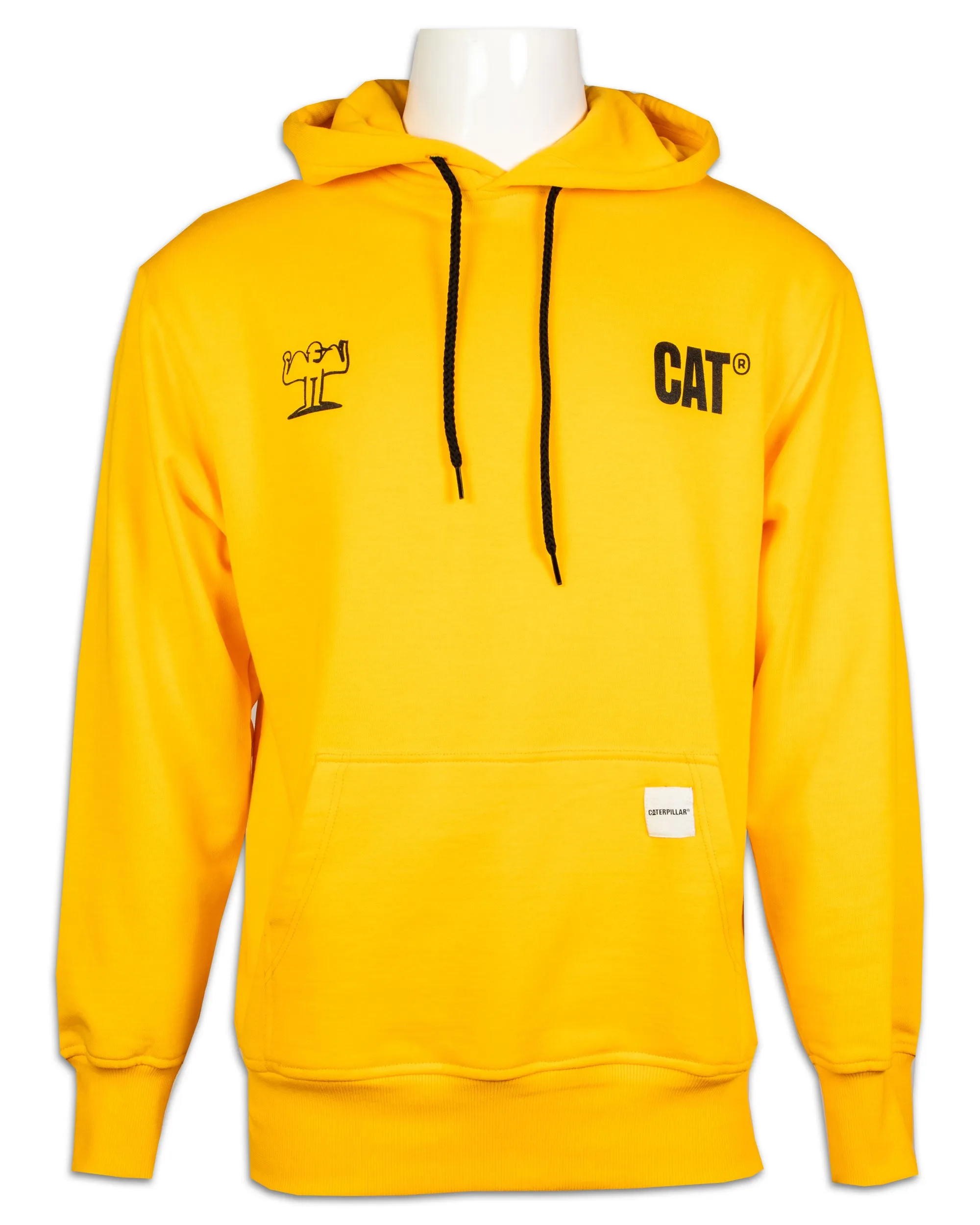 Felpa Uomo Cat Wwr Muscles Hoodie Giallo