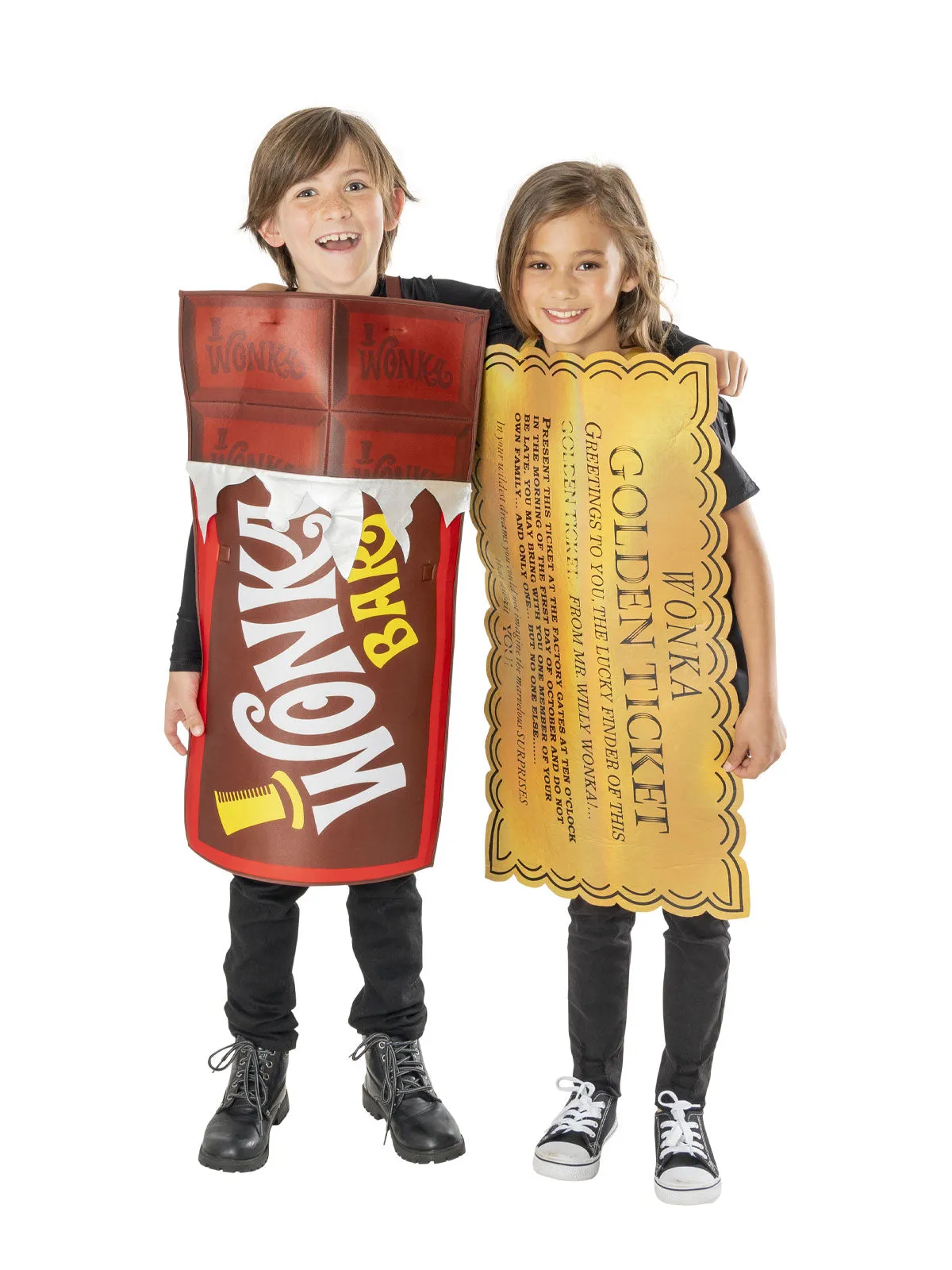 Golden Ticket Tabard Costume for Kids - Warner Bros Charlie and the Chocolate Factory