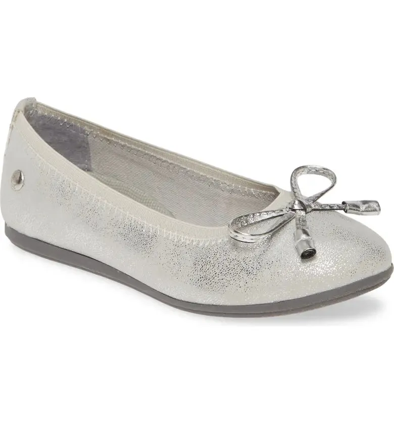 Hush Puppies Silver Josie Youth Mary Jane Shoe