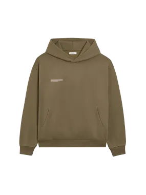 In Conversion Cotton Hoodie—carbon brown