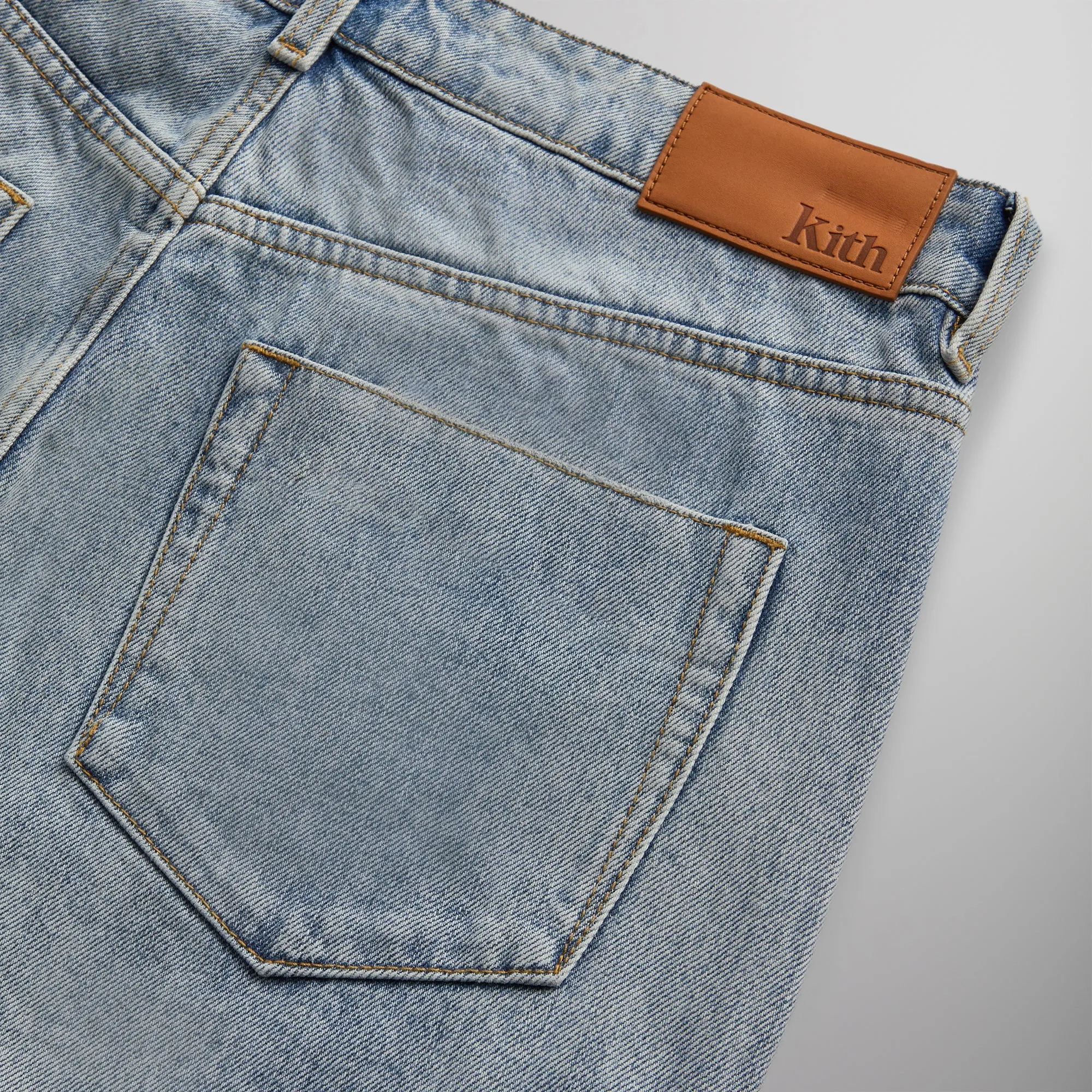 Kith Centre Denim Jean - Light Indigo