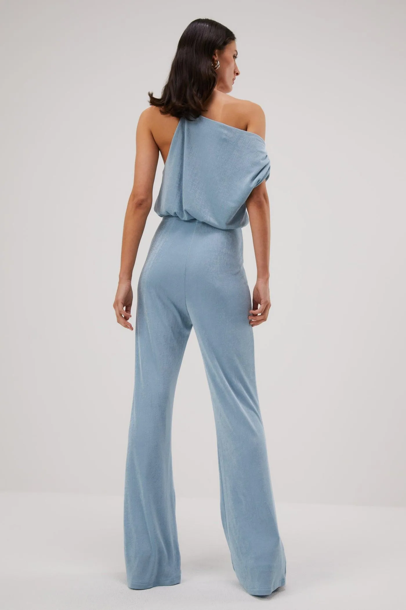 Misha Emer Slinky Jersey Jumpsuit - Sterling Blue