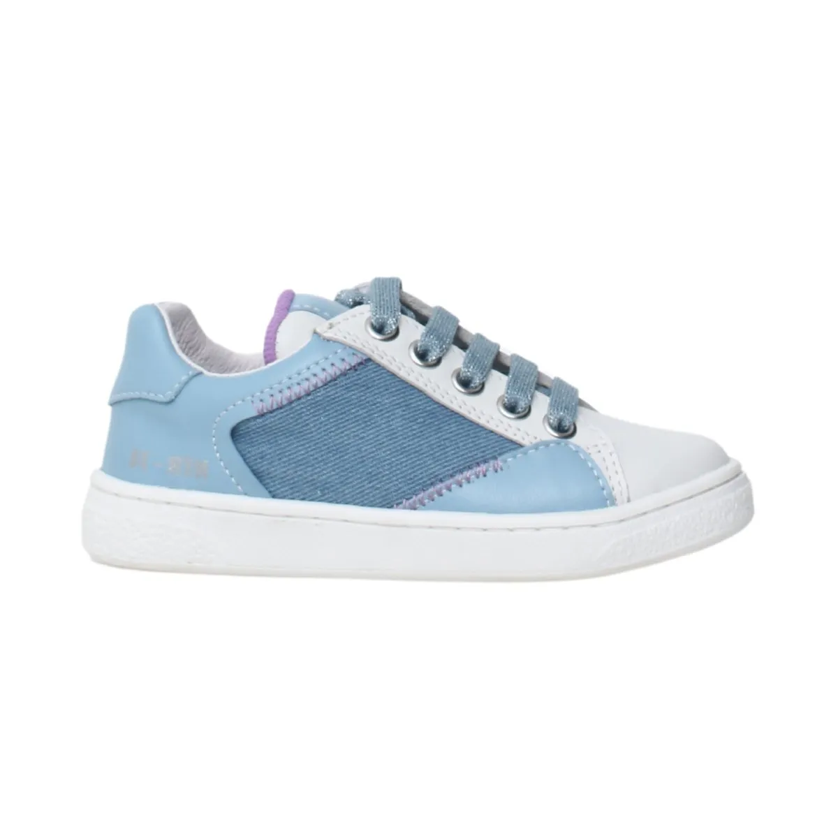 Naturino Girl's (Sizes 33-35) Denim Side Zip Sneaker