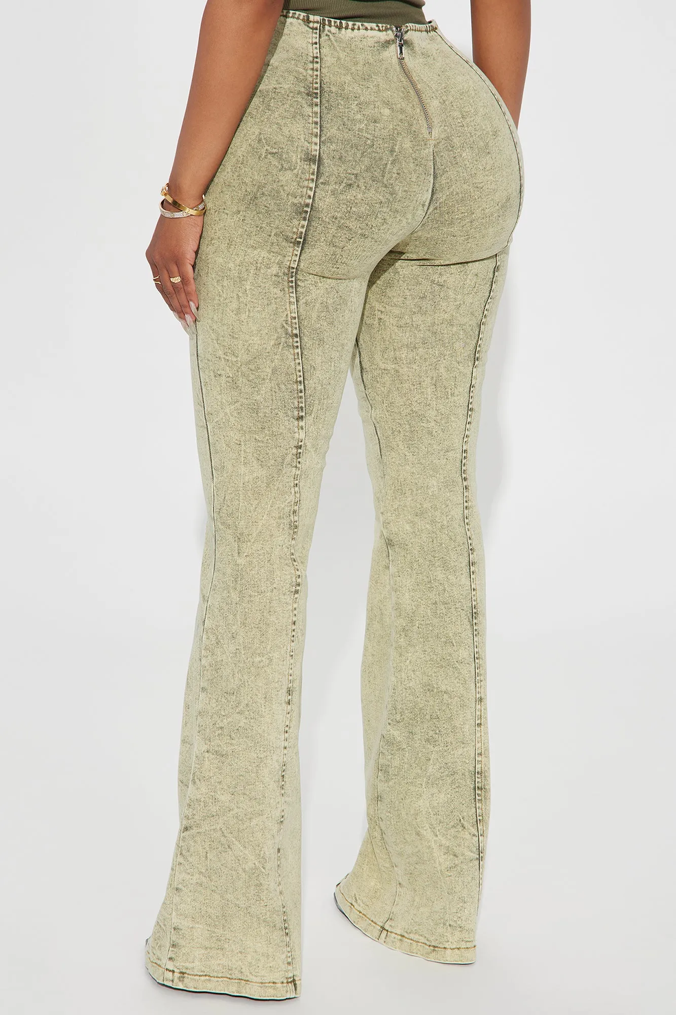 Never Let You Go Flare Pant - Sage