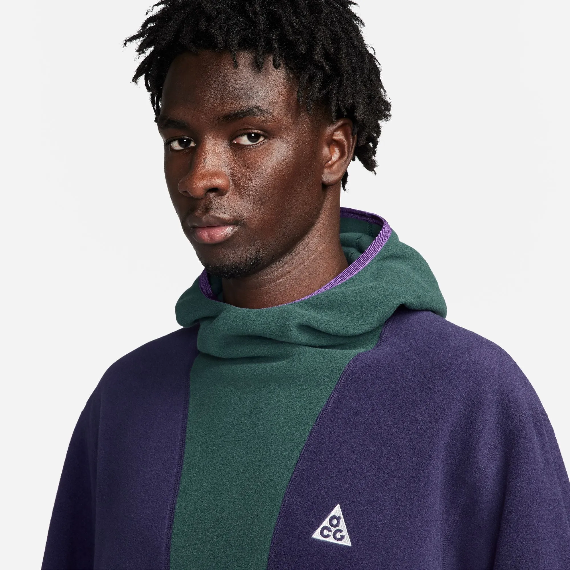 Nike ACG Wolf Tree Pullover Hoodie (Deep Jungle/Purple Ink/Summit White)