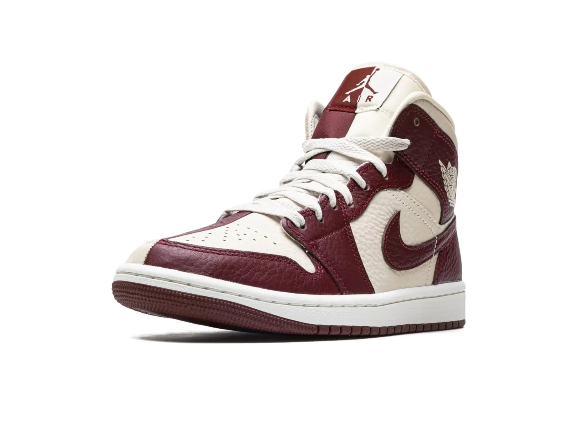 Nike Air Jordan 1 Mid Split "Beach Cherrywood Red"