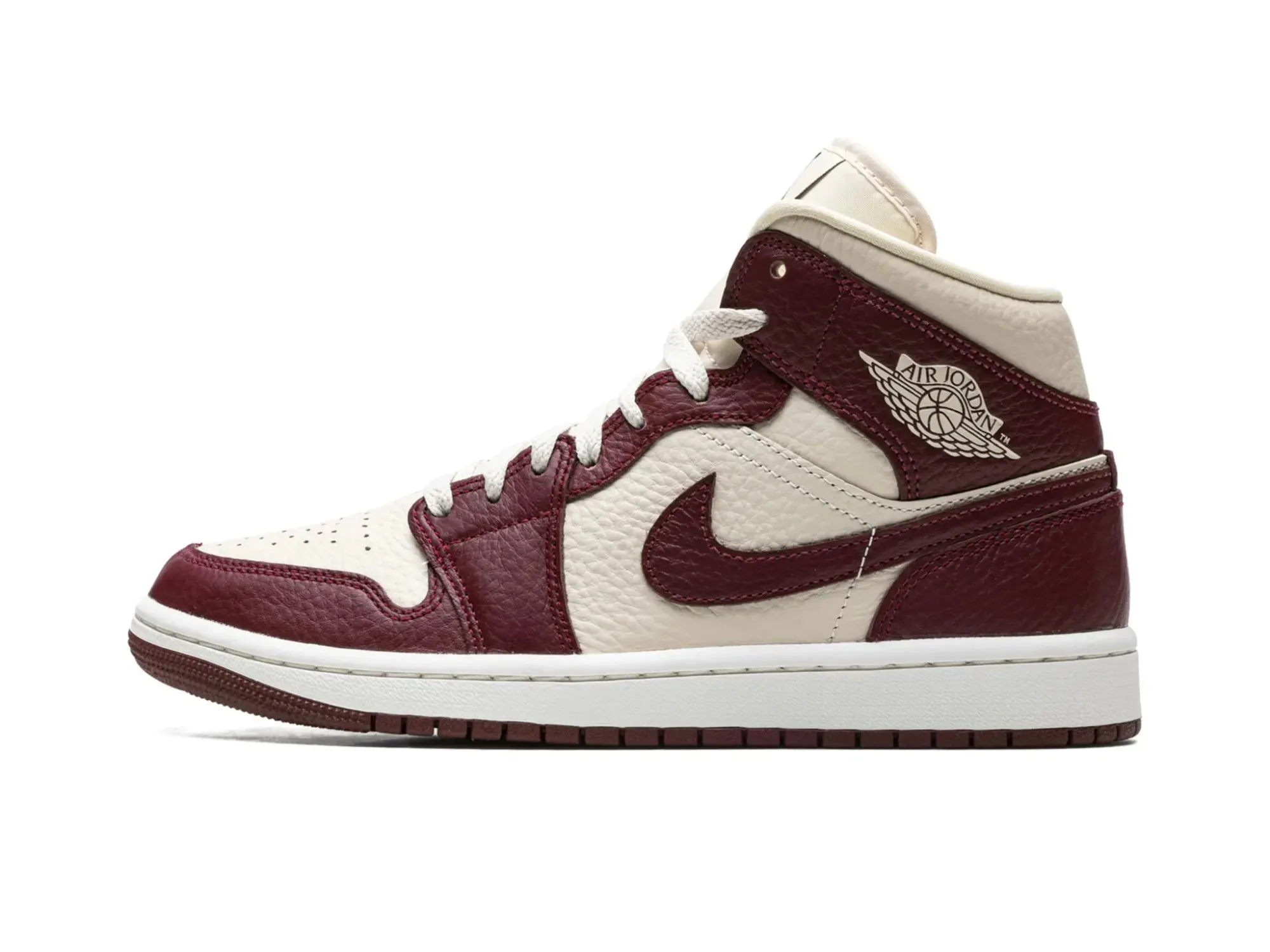 Nike Air Jordan 1 Mid Split "Beach Cherrywood Red"