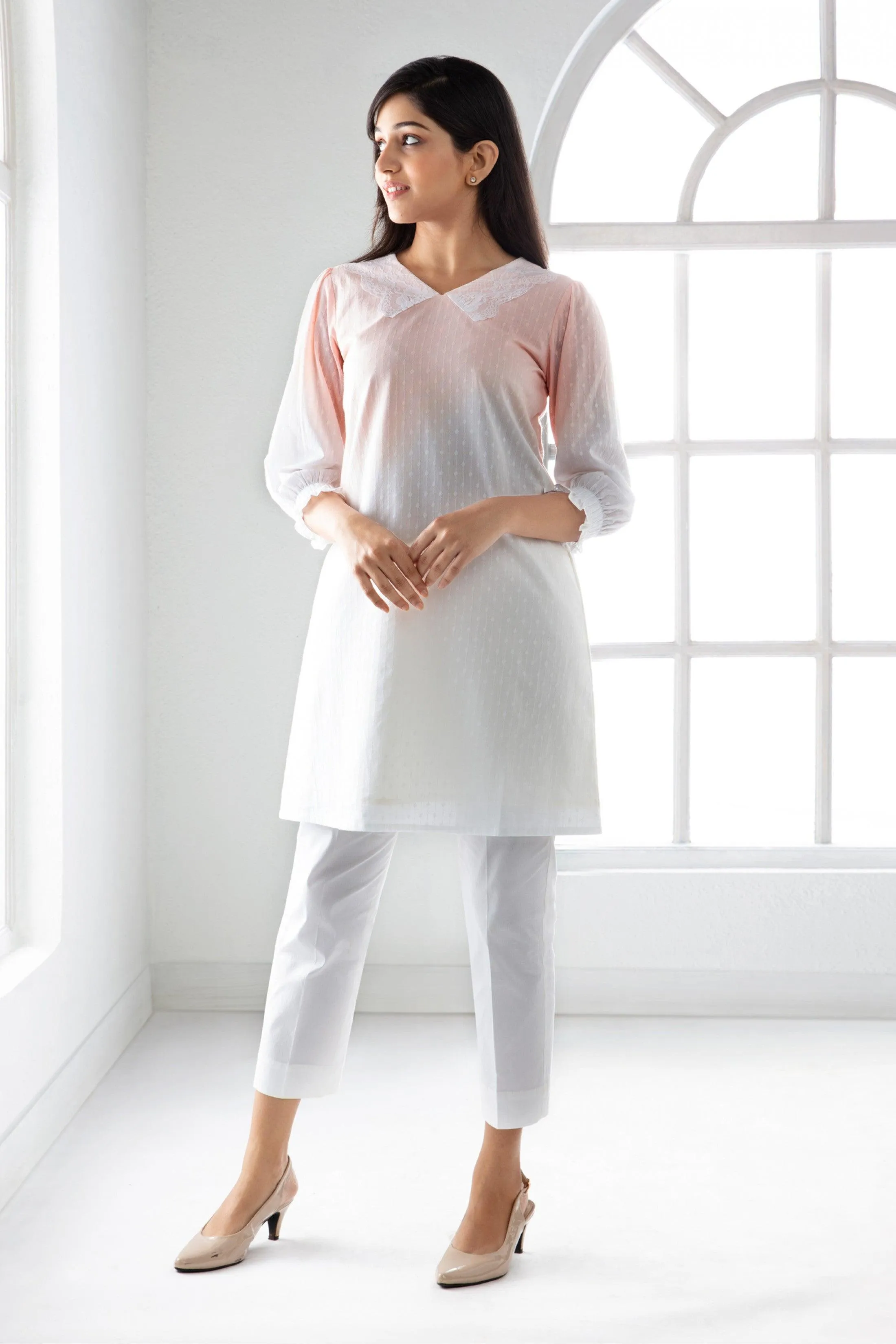 NIYAM PEACH SHADED TOP