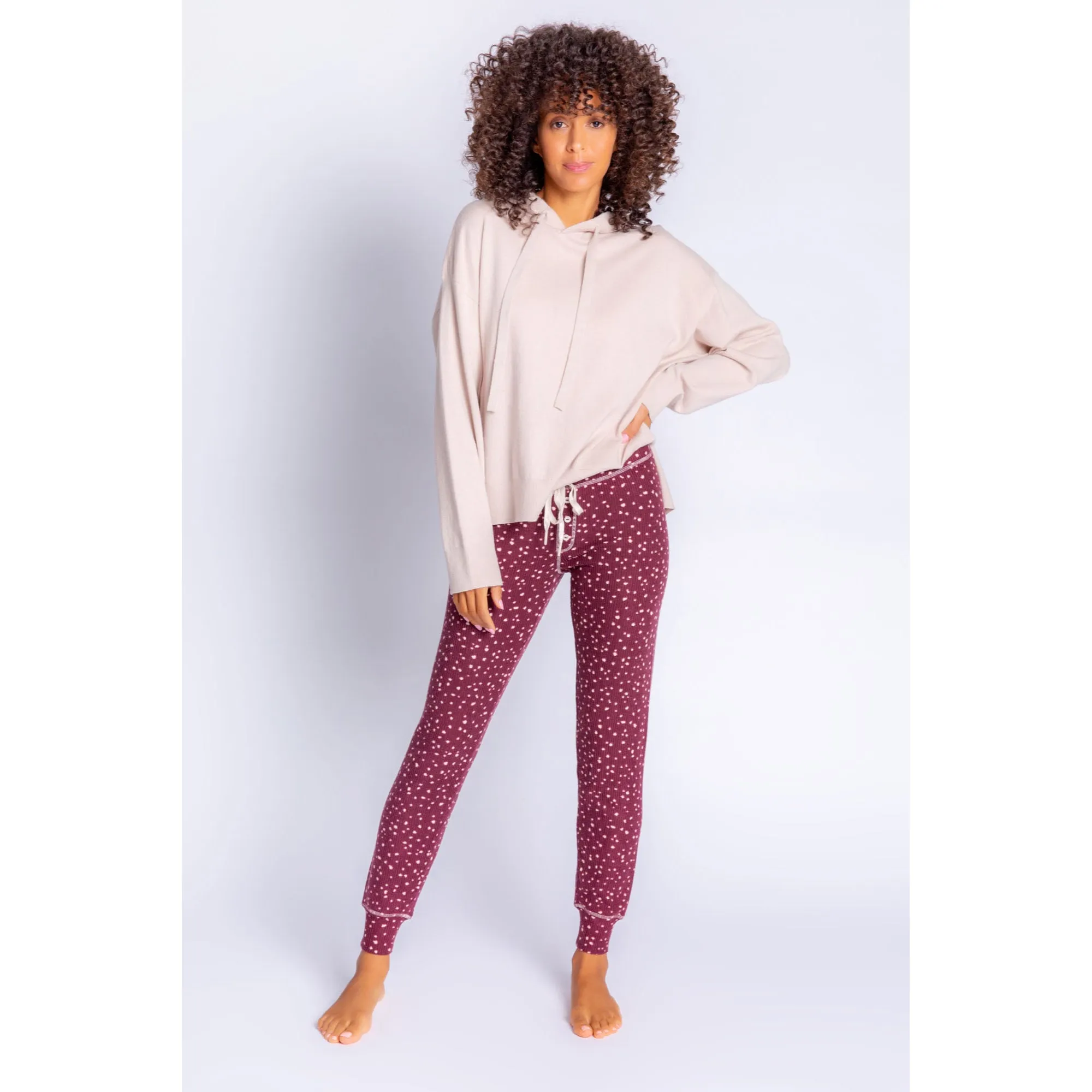 PJ Salvage Women's My Friend Spot Jammie Pants - PORT