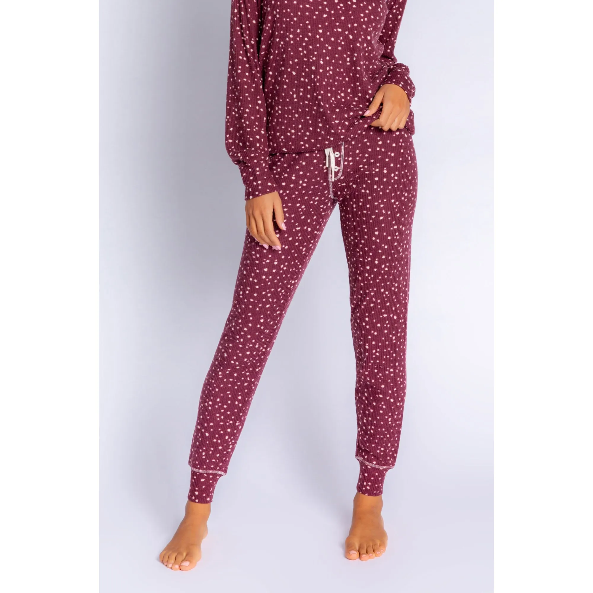 PJ Salvage Women's My Friend Spot Jammie Pants - PORT