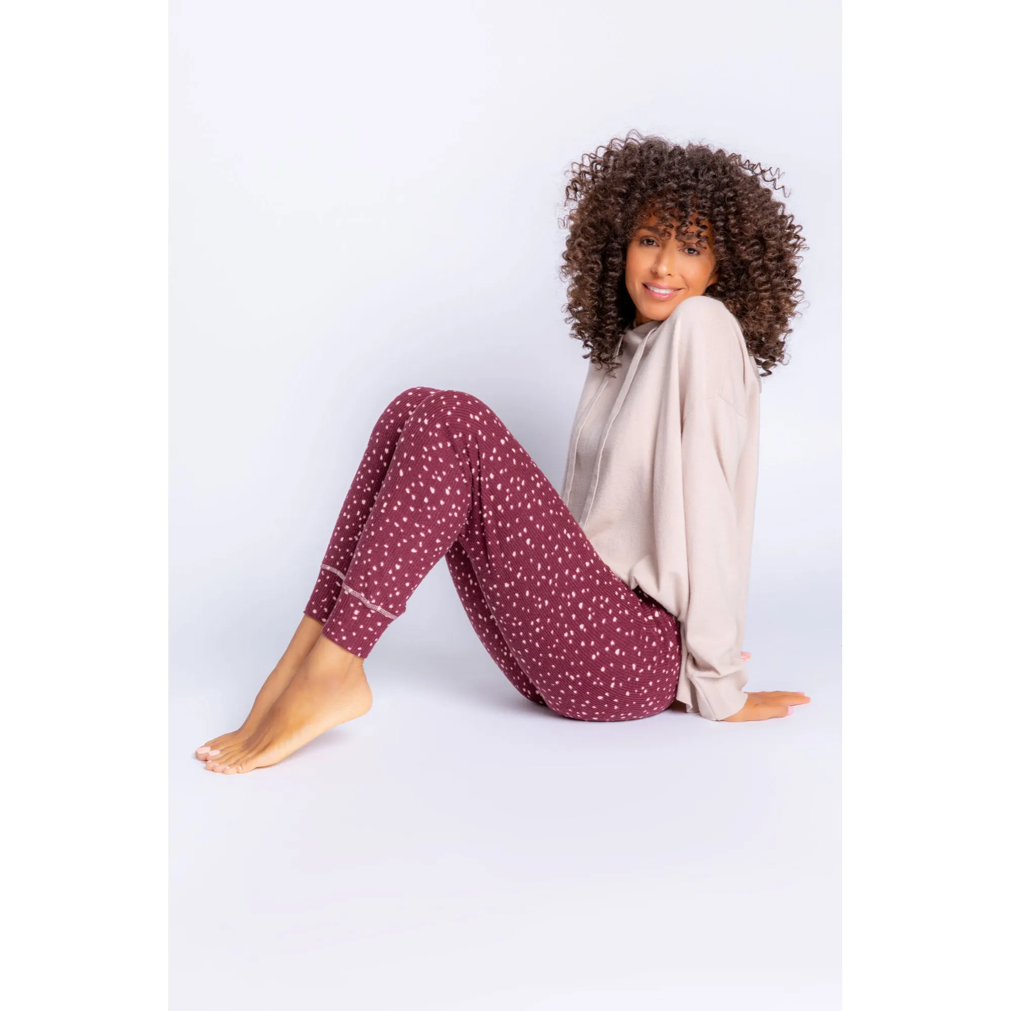 PJ Salvage Women's My Friend Spot Jammie Pants - PORT