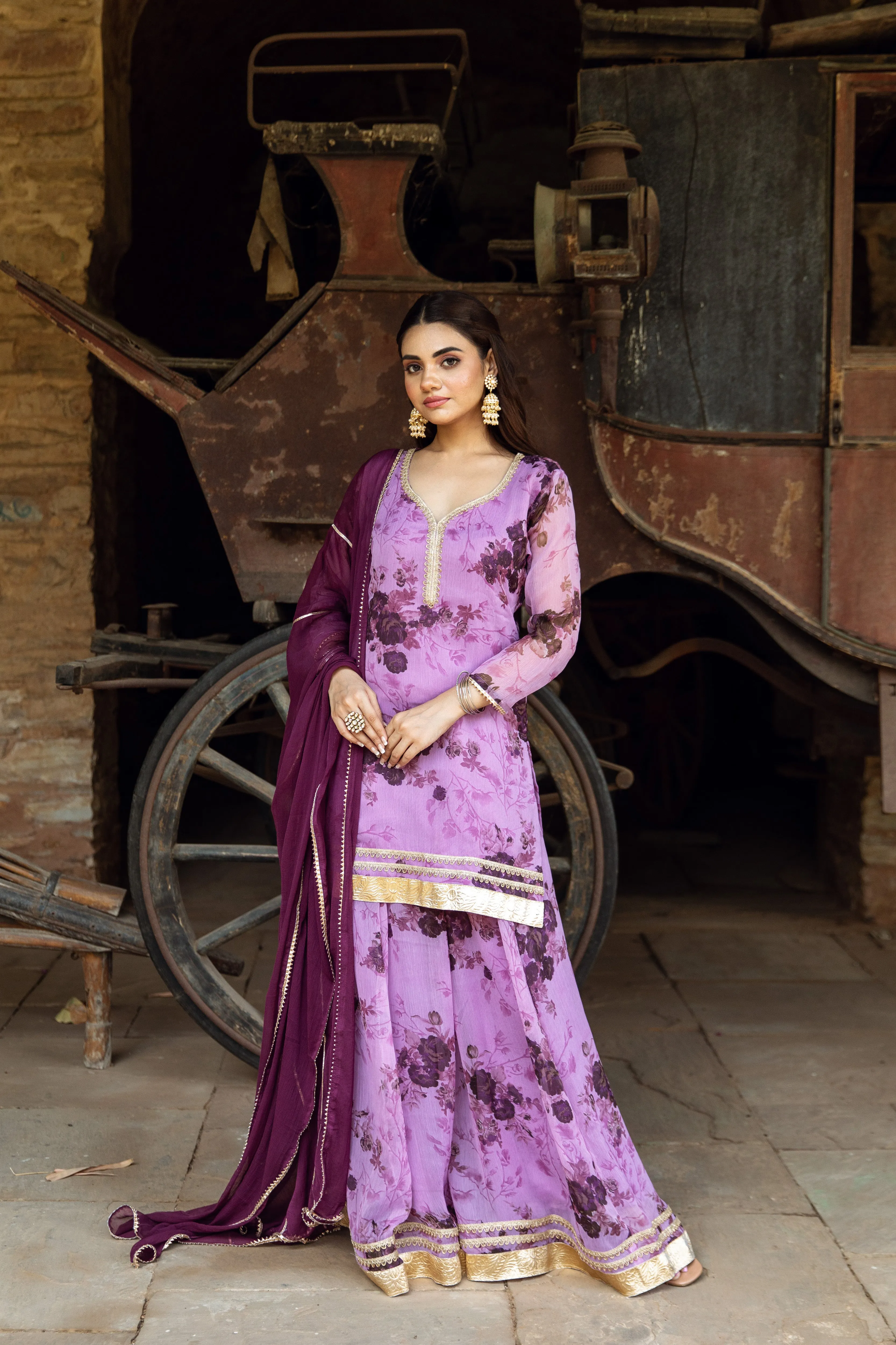 Prisha Sharara Suit Set