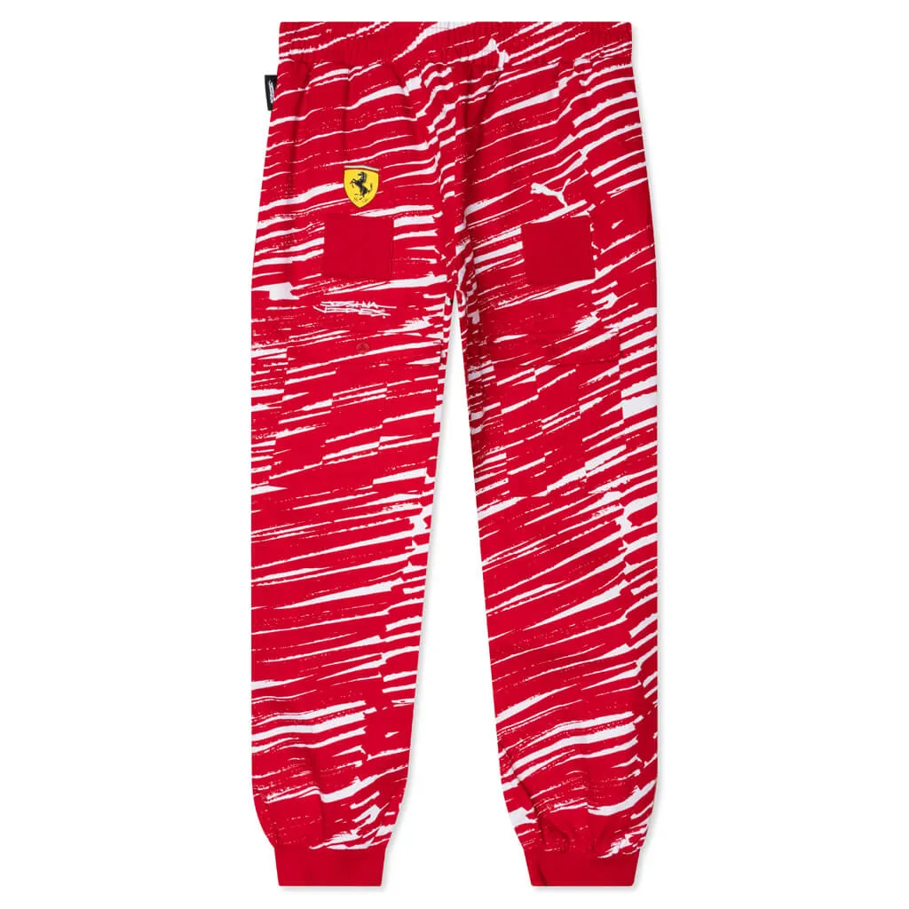 Puma x Joshua Vides Ferrari Race Pants - Rosso Corsa