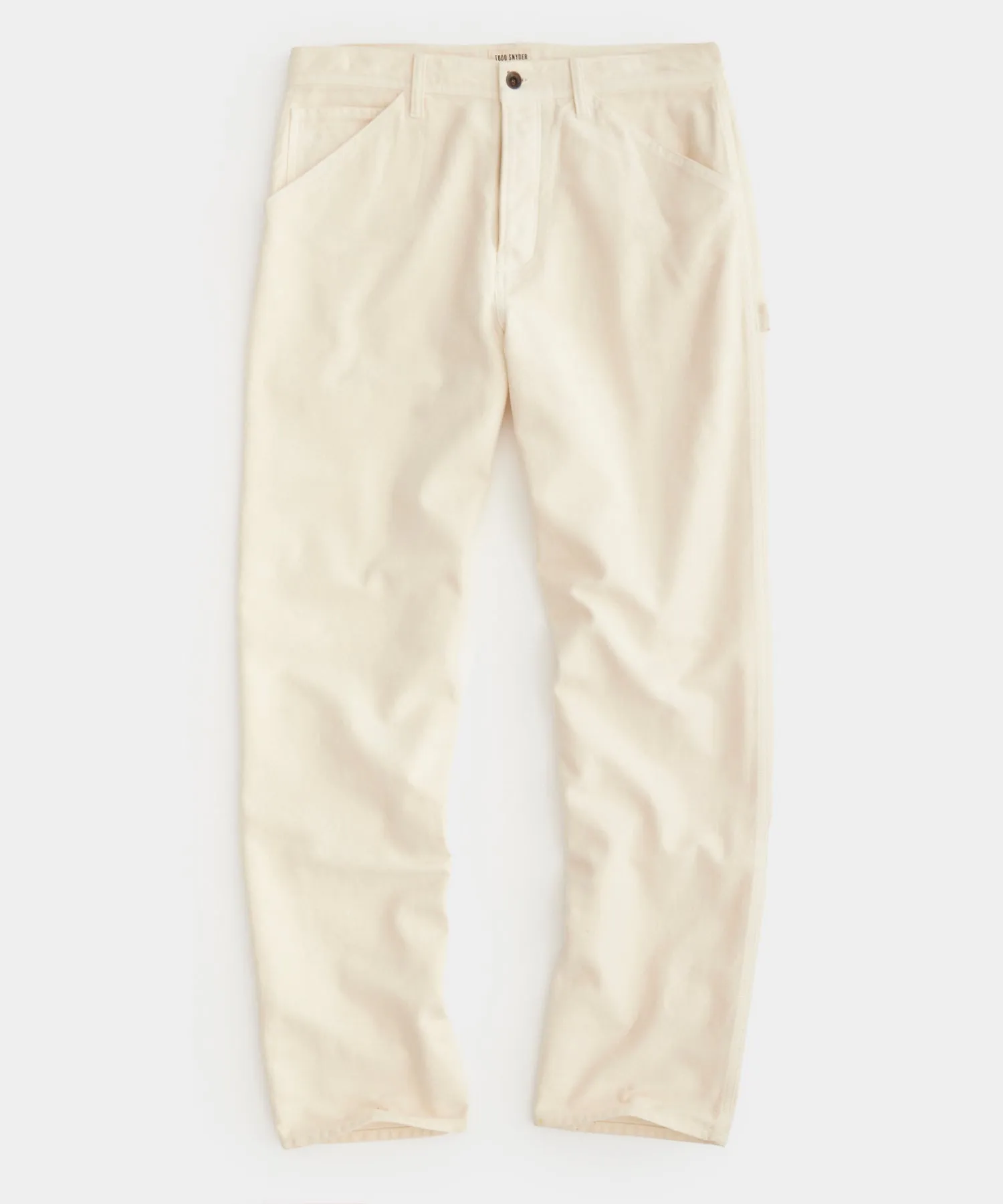 Relaxed Moleskin Carpenter in Coastal White