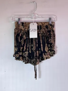 S120 Sample B & W Tie Dye Beach Shorts Size S/M