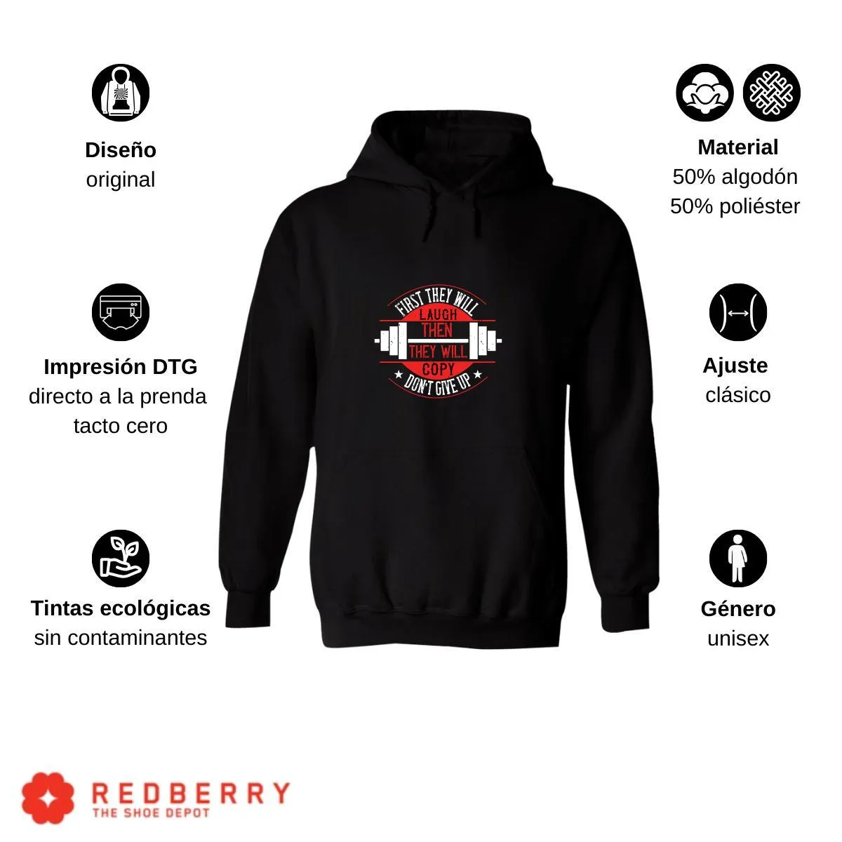 Sudadera Hombre  Hoodie Fitness Gym Ejercicio 008