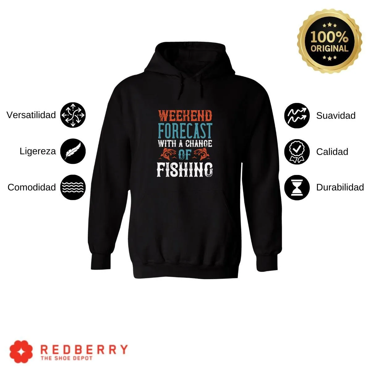 Sudadera Hombre  Hoodie Pescador Fishing Pesca 046