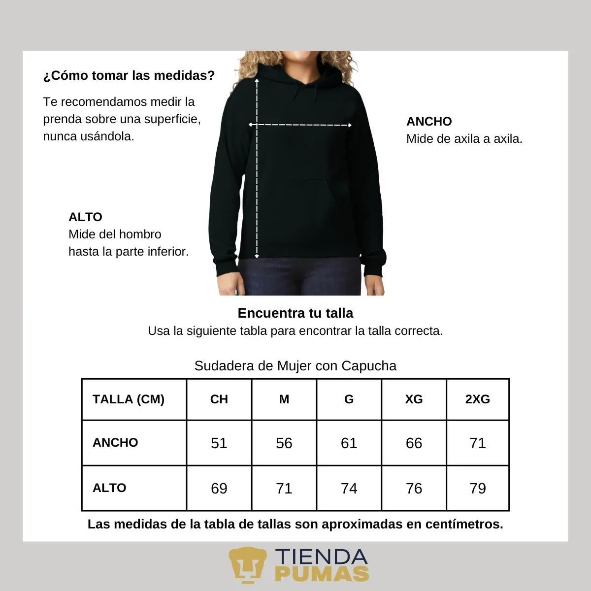 Sudadera Mujer Hoodie  Pumas UNAM Esfera Navidad