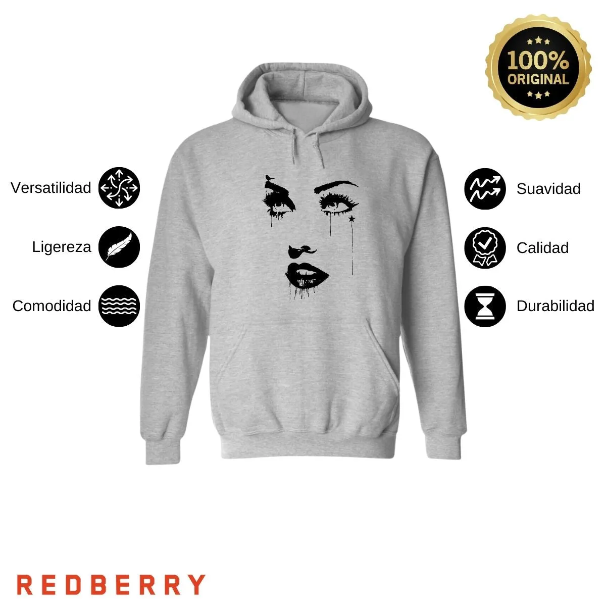 Sudadera para Mujer Hoodie Cara madonna