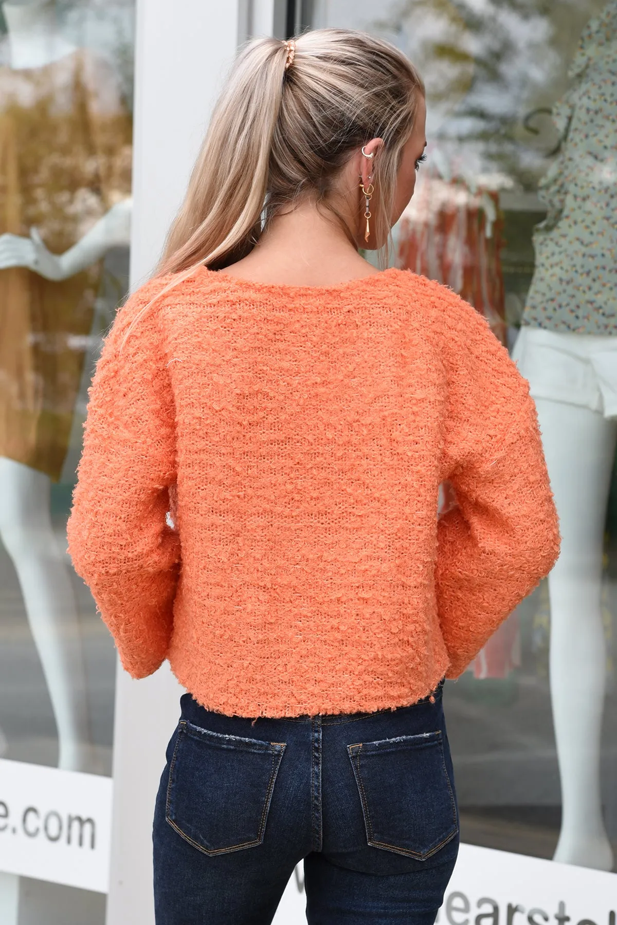 TAKE ME FOR A RIDE SWEATER- ORANGE