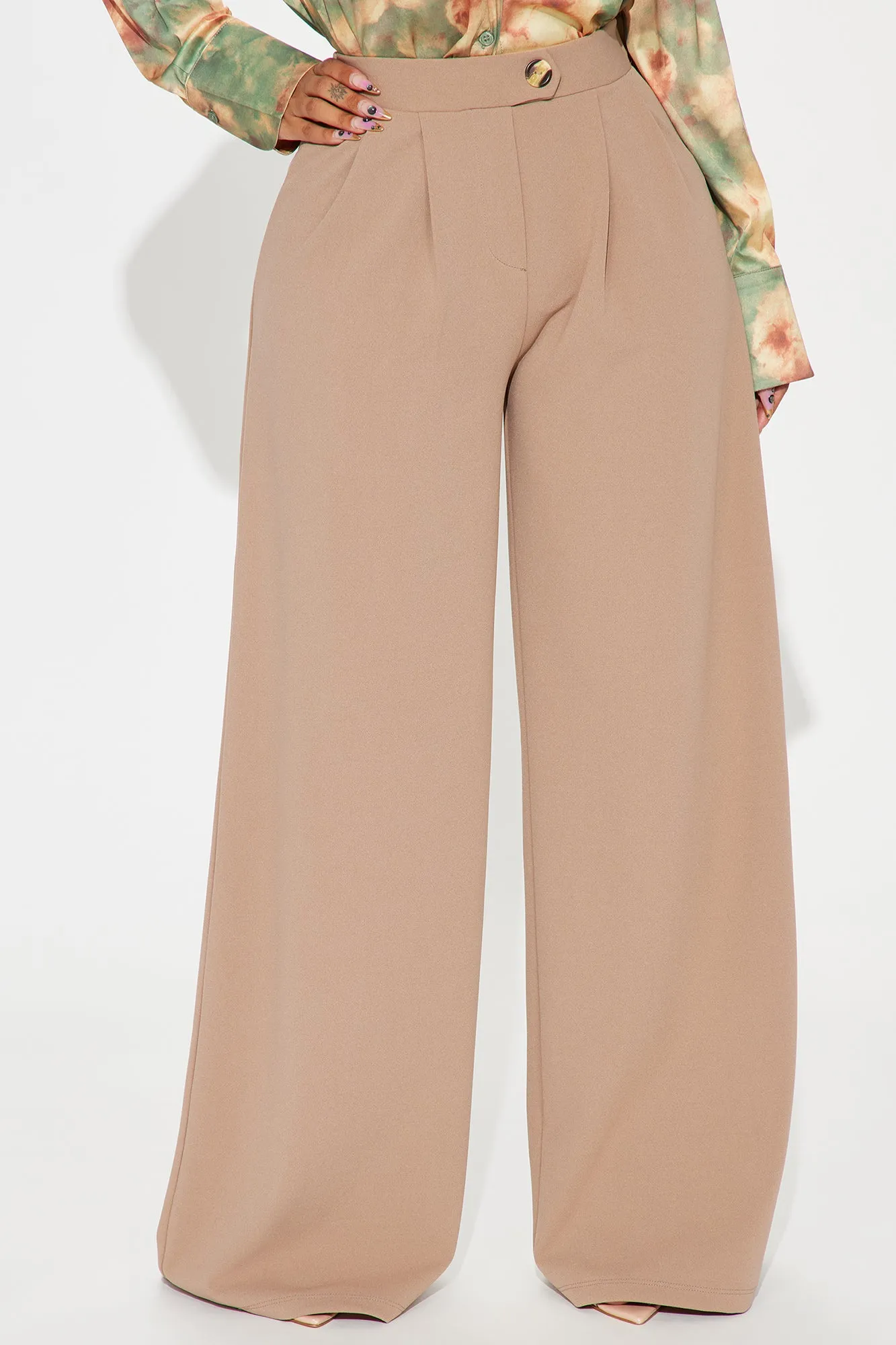 What Matters Most Wide Leg Trouser - Taupe