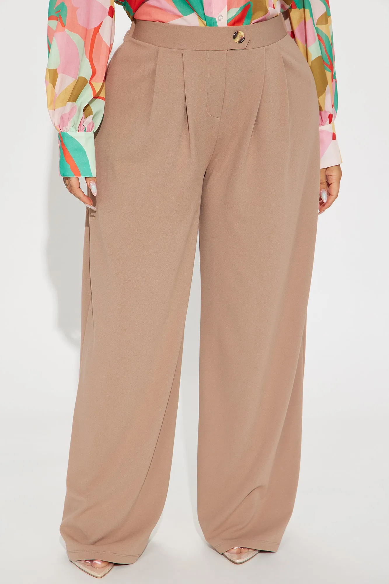 What Matters Most Wide Leg Trouser - Taupe